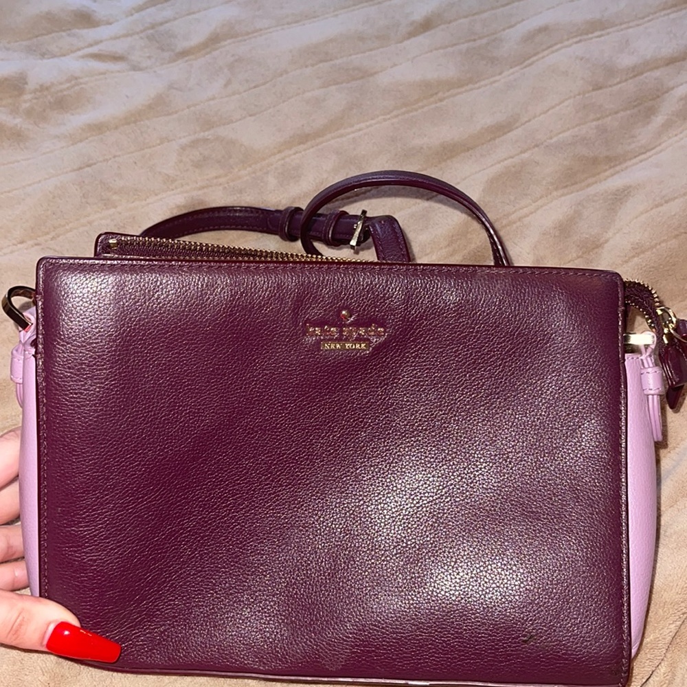 Kate spade purple purse in good condition!